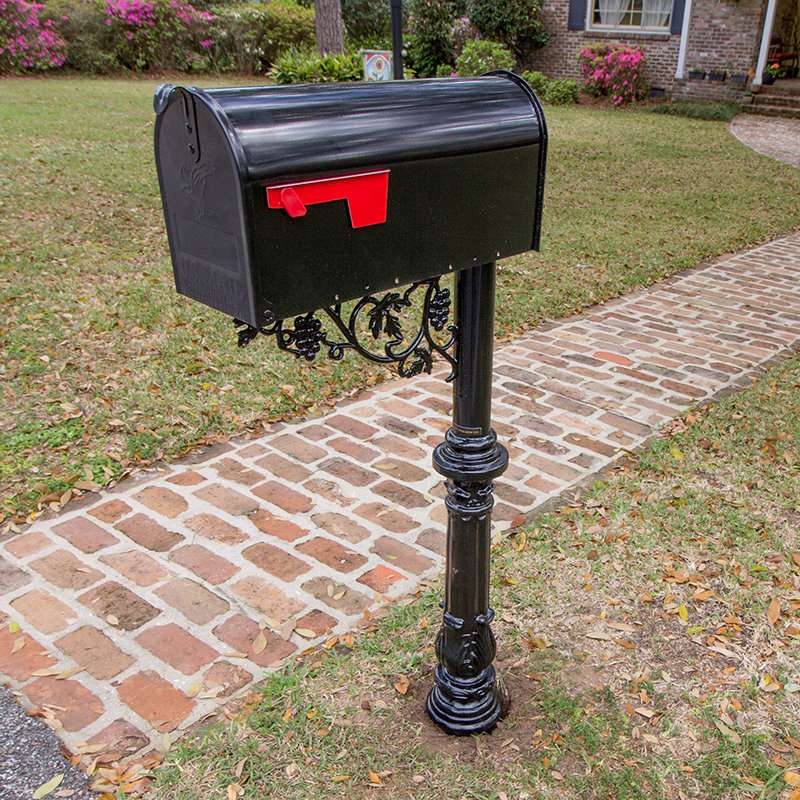 Vandalet Mailbox Co. 56" H InGround Decorative Post Wayfair
